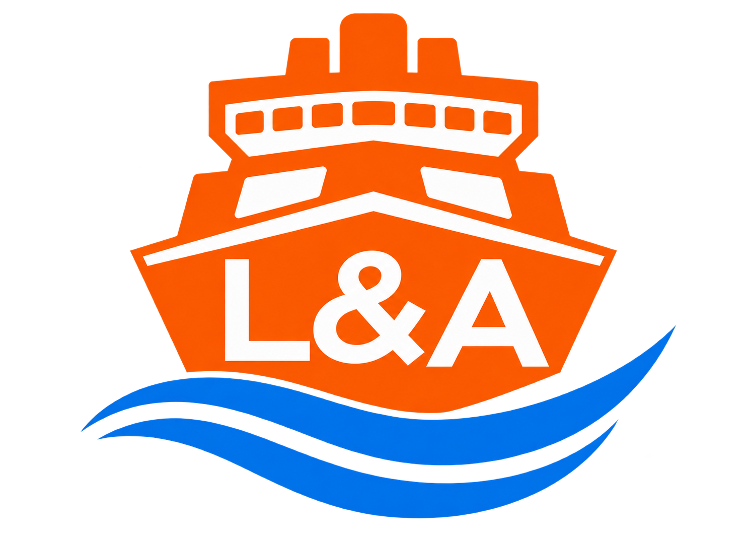 L&A Shipping official logo
